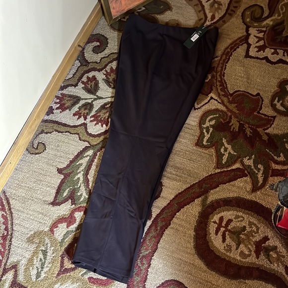 RALPH LAUREN Size 2X 40"W x 33"L Tall  Modern Flat Classic Brown Stretch $109NEW - Picture 14 of 16